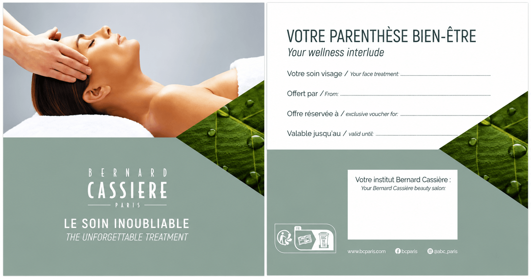 Bon cadeau bernard cassiere